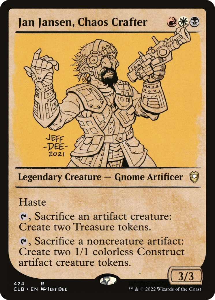 Jan Jansen, Chaos Crafter (Showcase) [Commander Legends: Battle for Baldur's Gate] [Foil]
