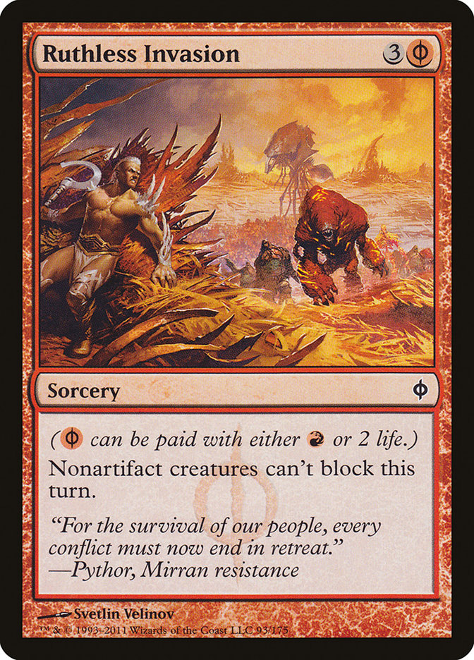 Ruthless Invasion [New Phyrexia] [Foil]