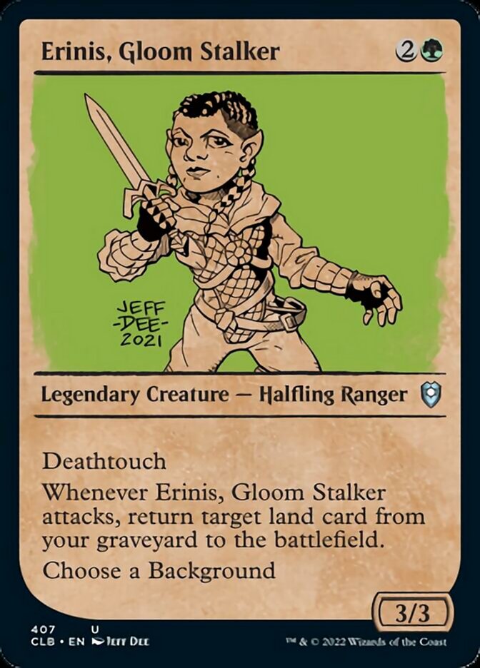Erinis, Gloom Stalker (Showcase) [Commander Legends: Battle for Baldur's Gate] [Foil]