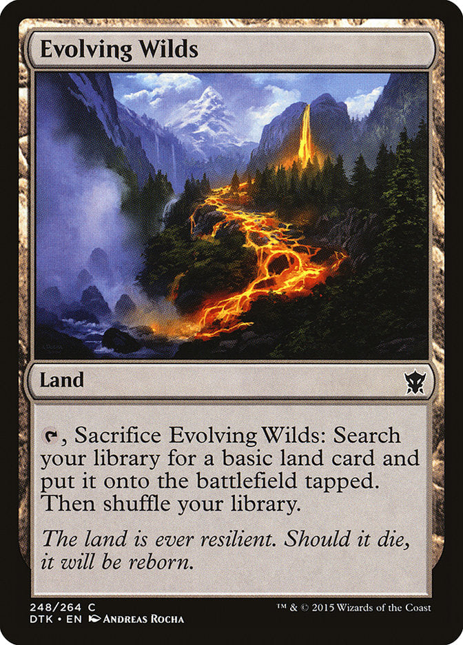 Evolving Wilds [Dragons of Tarkir] [Foil]