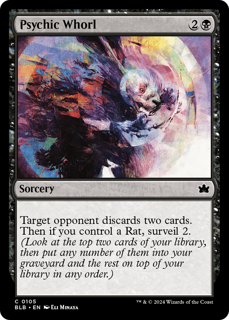 Psychic Whorl [Bloomburrow] [Foil]
