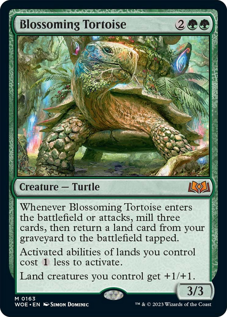 Blossoming Tortoise [Wilds of Eldraine] [Foil]