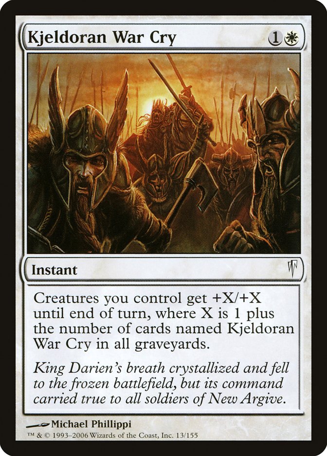 Kjeldoran War Cry [Coldsnap] [Foil]