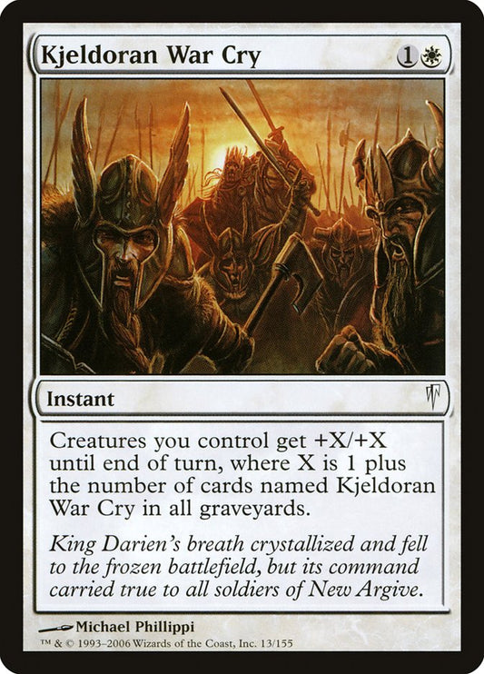 Kjeldoran War Cry [Coldsnap] [Foil]