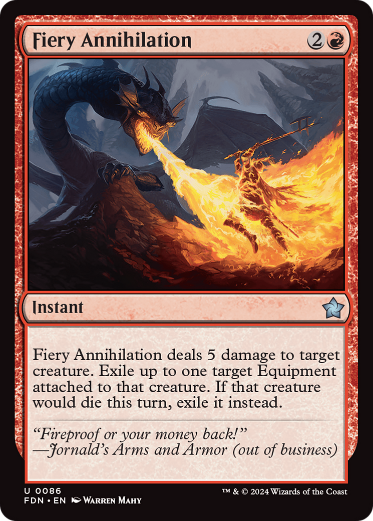 Fiery Annihilation [Foundations] [Foil]