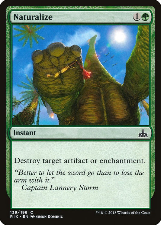 Naturalize [Rivals of Ixalan] [Foil]