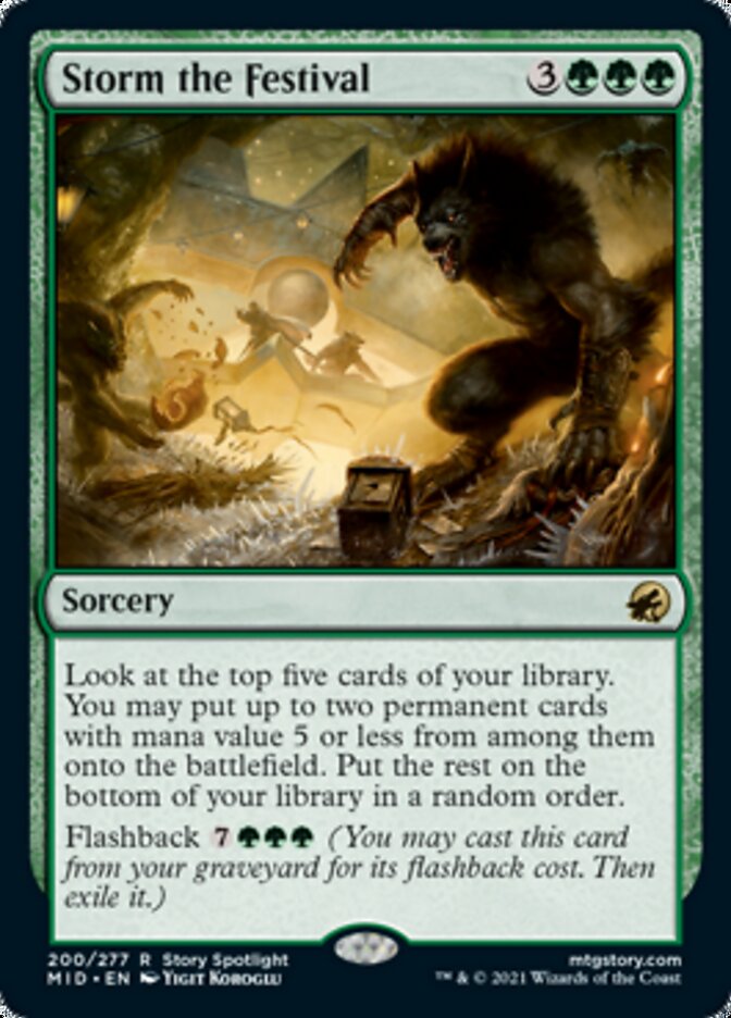 Storm the Festival [Innistrad: Midnight Hunt] [Foil]
