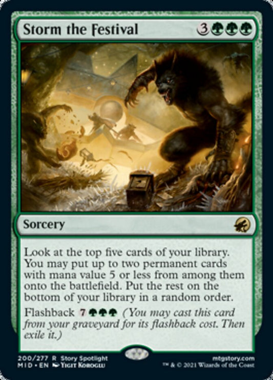Storm the Festival [Innistrad: Midnight Hunt] [Foil]