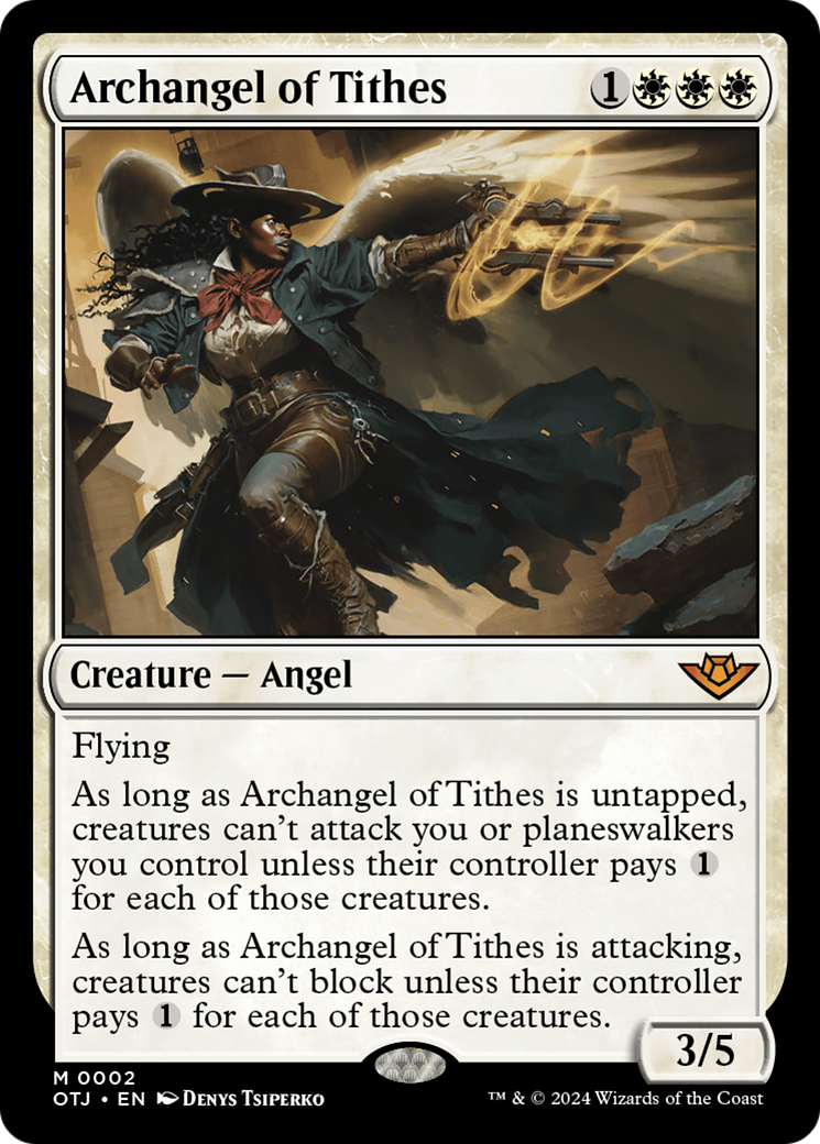 Archangel of Tithes [Outlaws of Thunder Junction] [Foil]