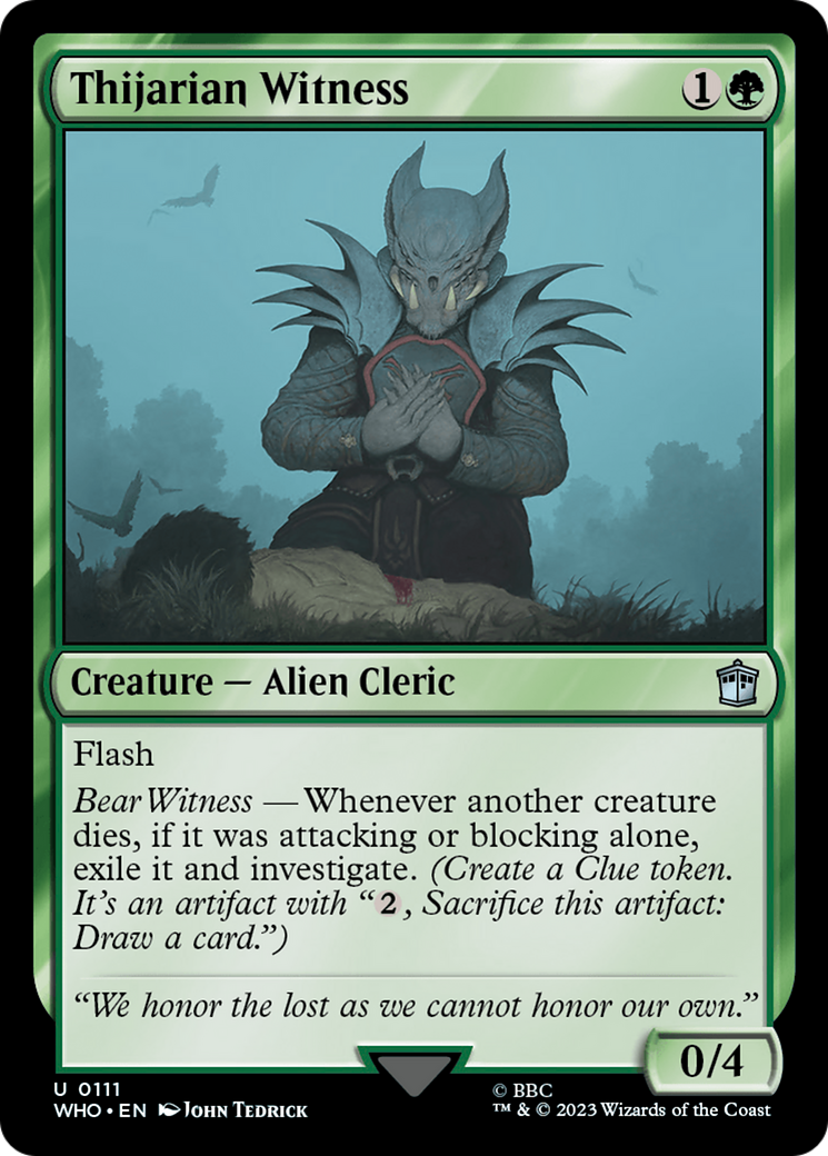 Thijarian Witness [Doctor Who] [Foil]