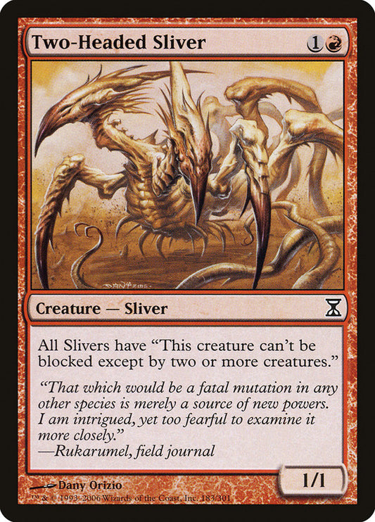 Two-Headed Sliver [Time Spiral] [Foil]