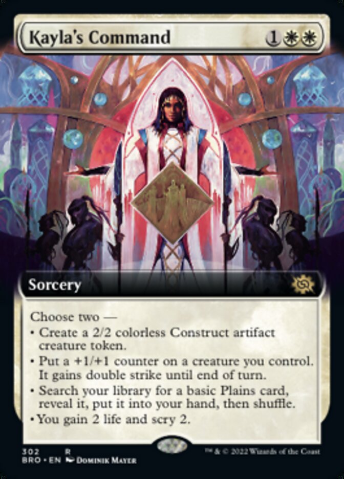Kayla's Command (Extended Art) [The Brothers' War] [Foil]