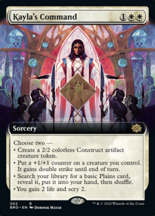 Kayla's Command (Extended Art) [The Brothers' War] [Foil]