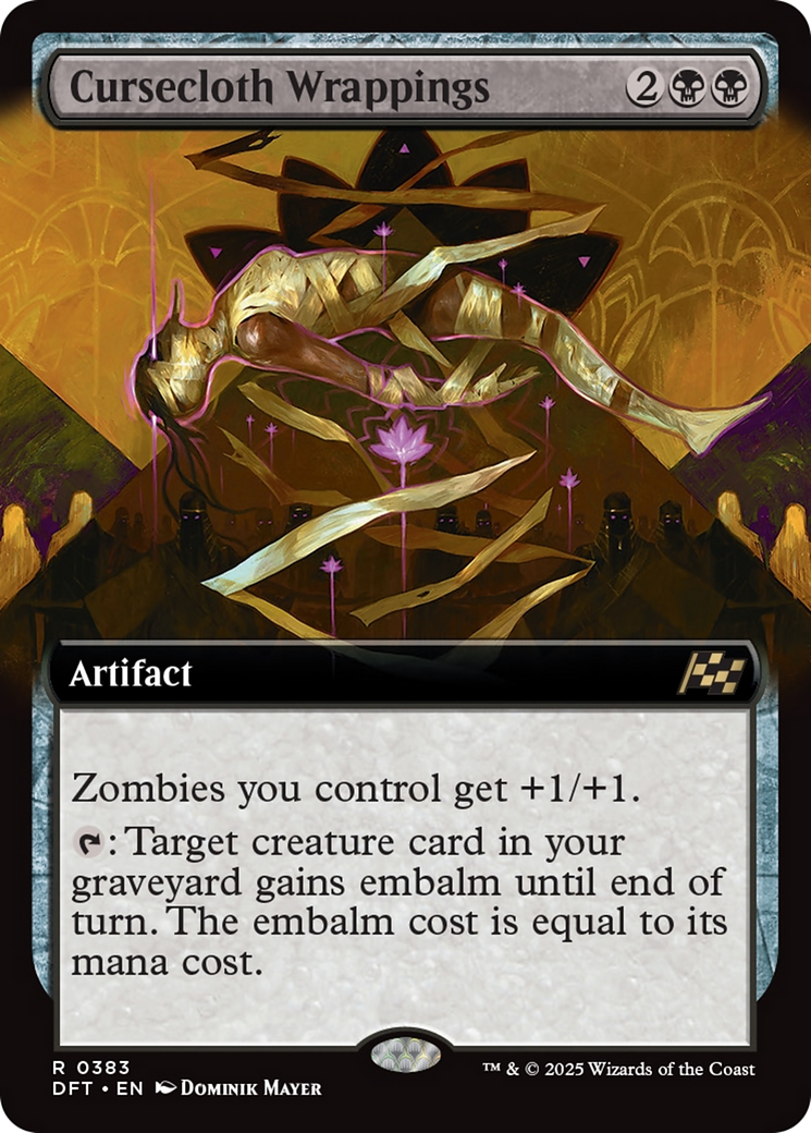 Cursecloth Wrappings (Extended Art) [Aetherdrift] [Foil]