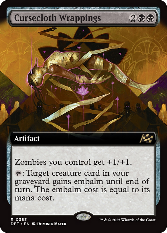 Cursecloth Wrappings (Extended Art) [Aetherdrift] [Foil]