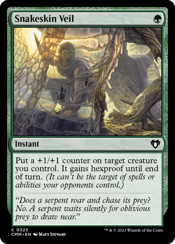 Snakeskin Veil [Commander Masters] [Foil]