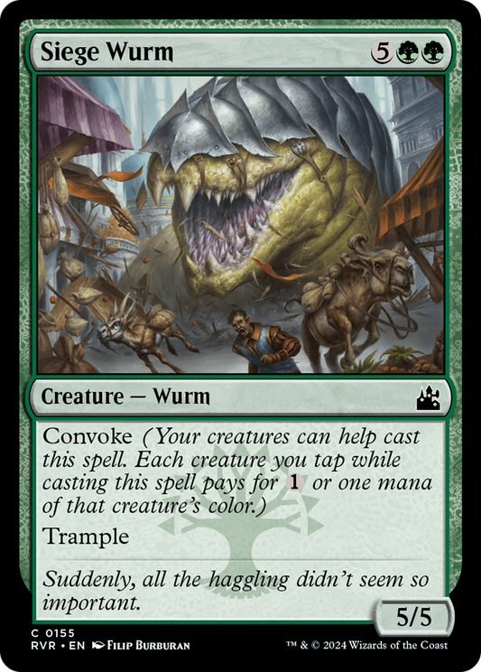 Siege Wurm [Ravnica Remastered] [Foil]
