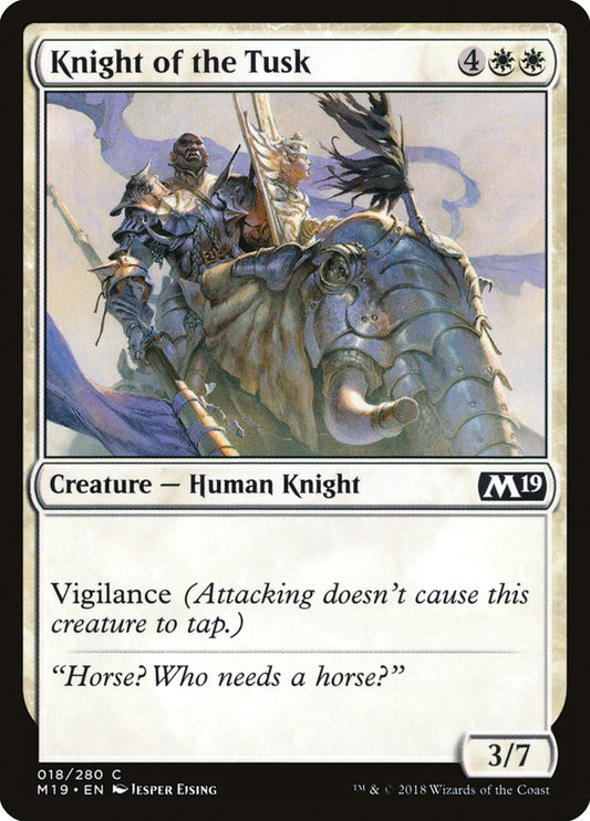 Knight of the Tusk [Core Set 2019] [Foil]