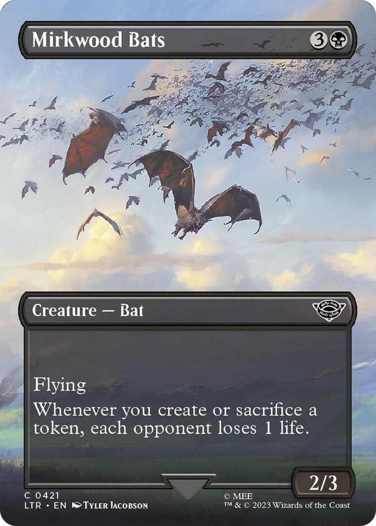 Mirkwood Bats (Borderless Alternate Art) [The Lord of the Rings: Tales of Middle-Earth] [Foil]