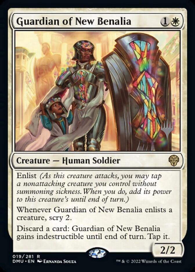Guardian of New Benalia (Promo Pack) [Dominaria United Promos] [Foil]