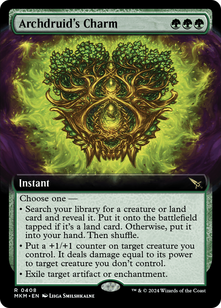 Archdruid's Charm (Extended Art) [Murders at Karlov Manor] [Foil]