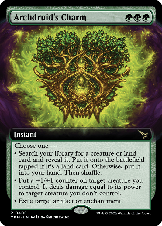 Archdruid's Charm (Extended Art) [Murders at Karlov Manor] [Foil]
