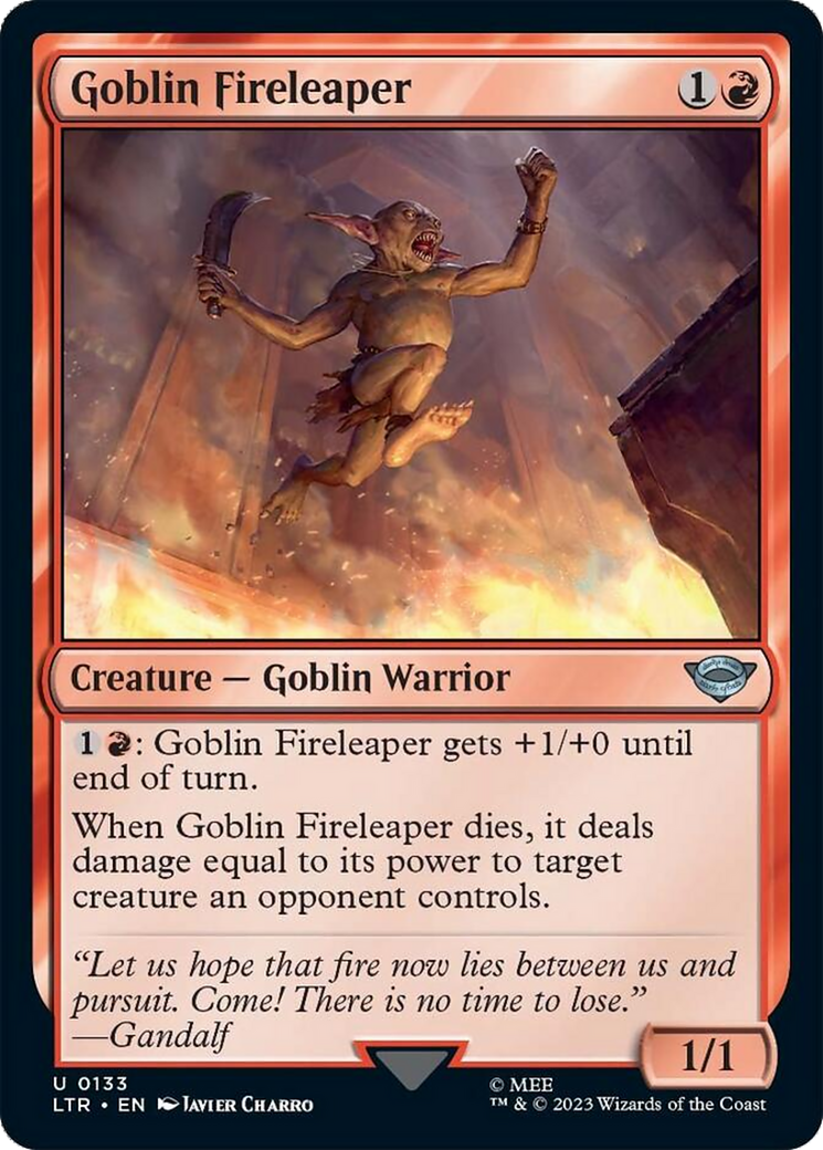 Goblin Fireleaper [The Lord of the Rings: Tales of Middle-Earth] [Foil]