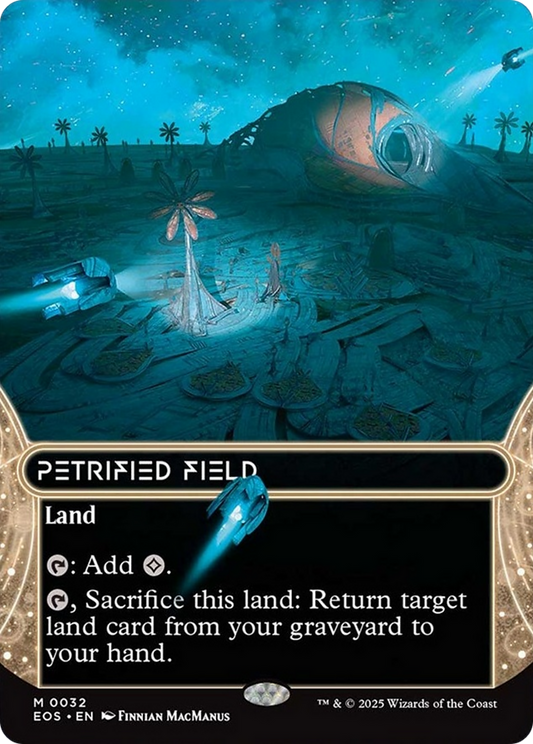 Petrified Field (0032) (Borderless) [Edge of Eternities: Stellar Sights] [Foil]