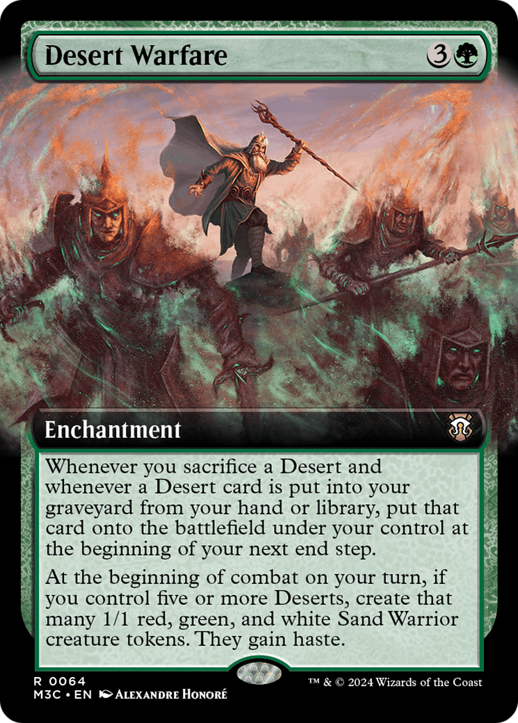 Desert Warfare (Extended Art) [Modern Horizons 3 Commander] [Foil]