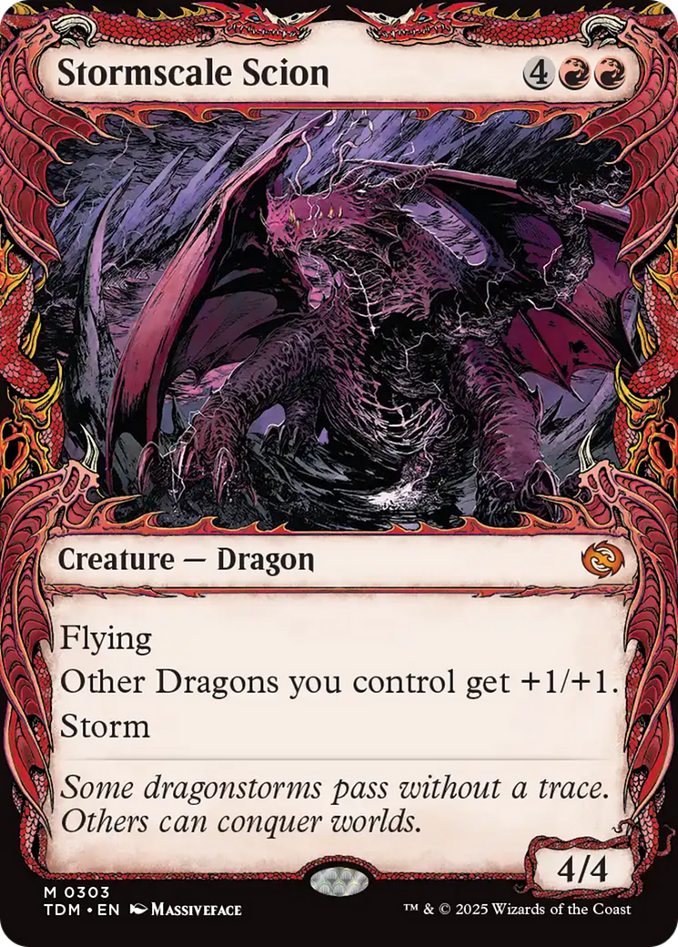 Stormscale Scion (Showcase) [Tarkir: Dragonstorm] [Foil]