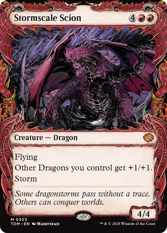 Stormscale Scion (Showcase) [Tarkir: Dragonstorm] [Foil]