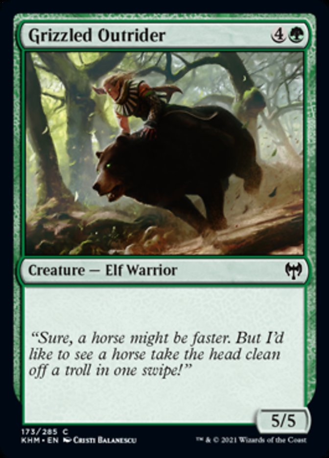 Grizzled Outrider [Kaldheim] [Foil]