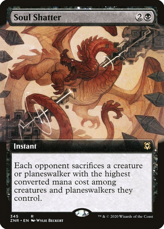 Soul Shatter (Extended Art) [Zendikar Rising] [Foil]