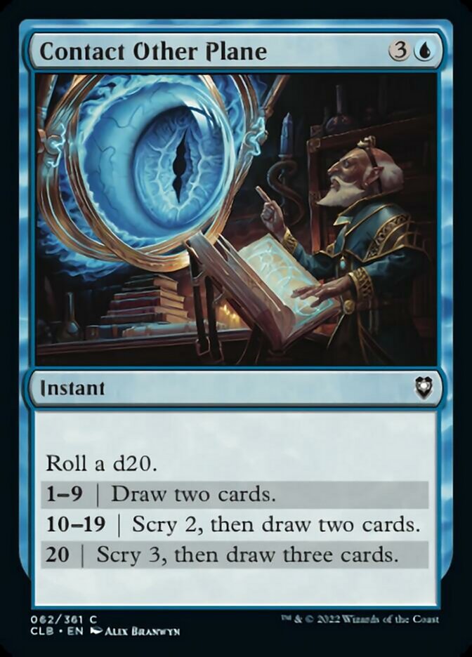 Contact Other Plane [Commander Legends: Battle for Baldur's Gate] [Foil]