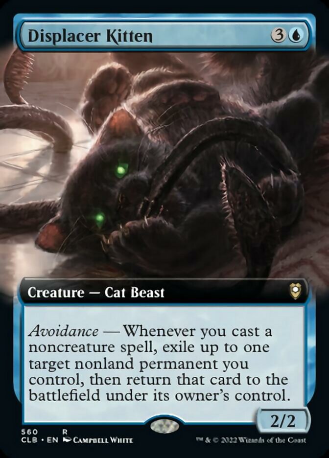 Displacer Kitten (Extended Art) [Commander Legends: Battle for Baldur's Gate] [Foil]