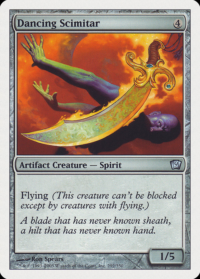Dancing Scimitar [Ninth Edition] [Foil]