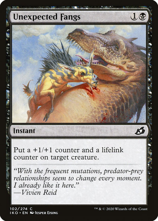 Unexpected Fangs [Ikoria: Lair of Behemoths] [Foil]
