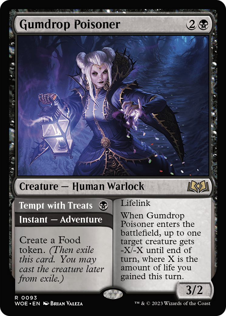 Gumdrop Poisoner // Tempt with Treats [Wilds of Eldraine] [Foil]