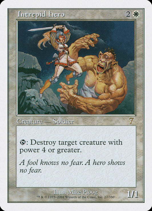 Intrepid Hero [Seventh Edition] [Foil]