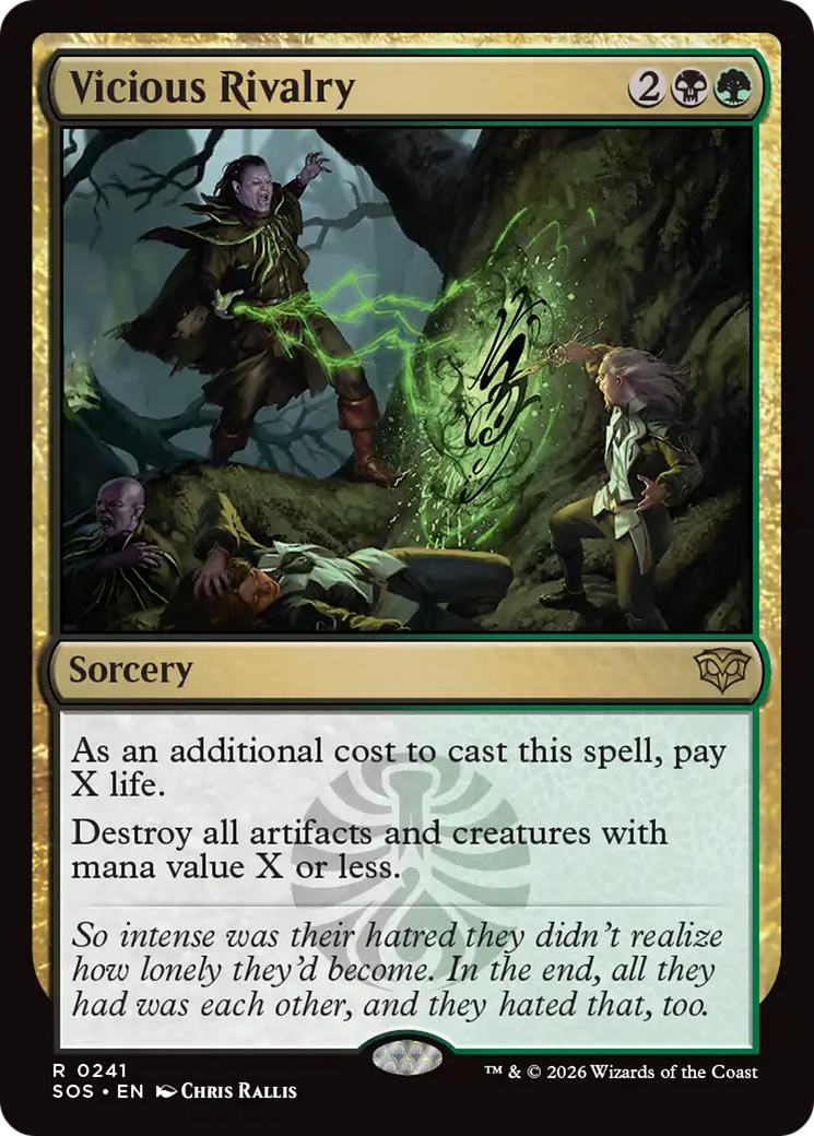 Vicious Rivalry [Secrets of Strixhaven] [Foil]