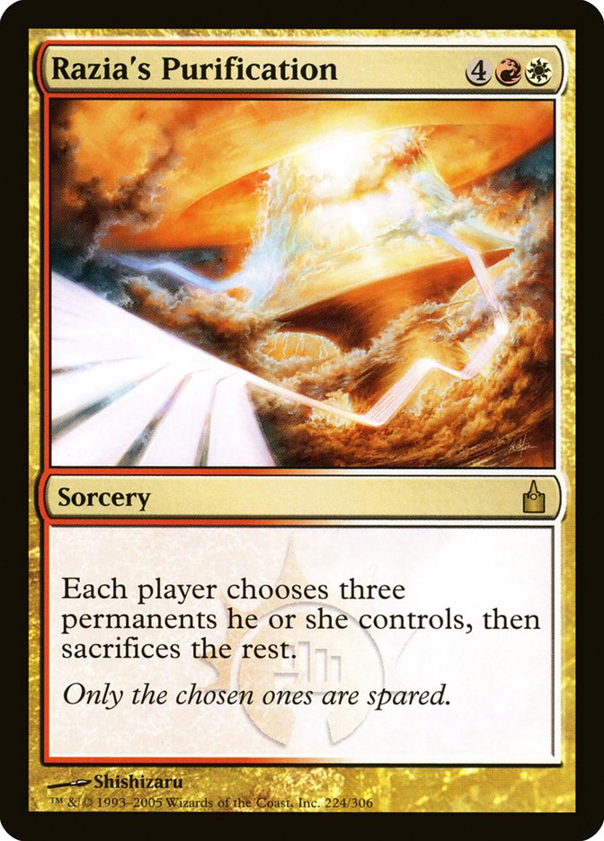 Razia's Purification [Ravnica: City of Guilds] [Foil]