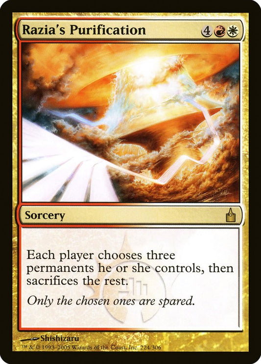 Razia's Purification [Ravnica: City of Guilds] [Foil]