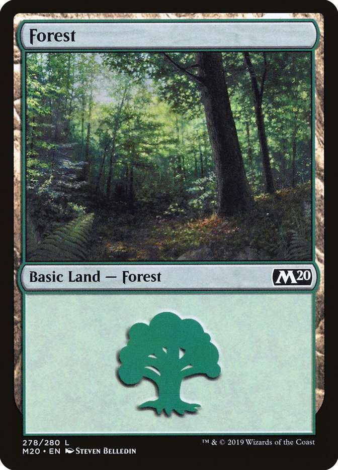 Forest (278) [Core Set 2020] [Foil]