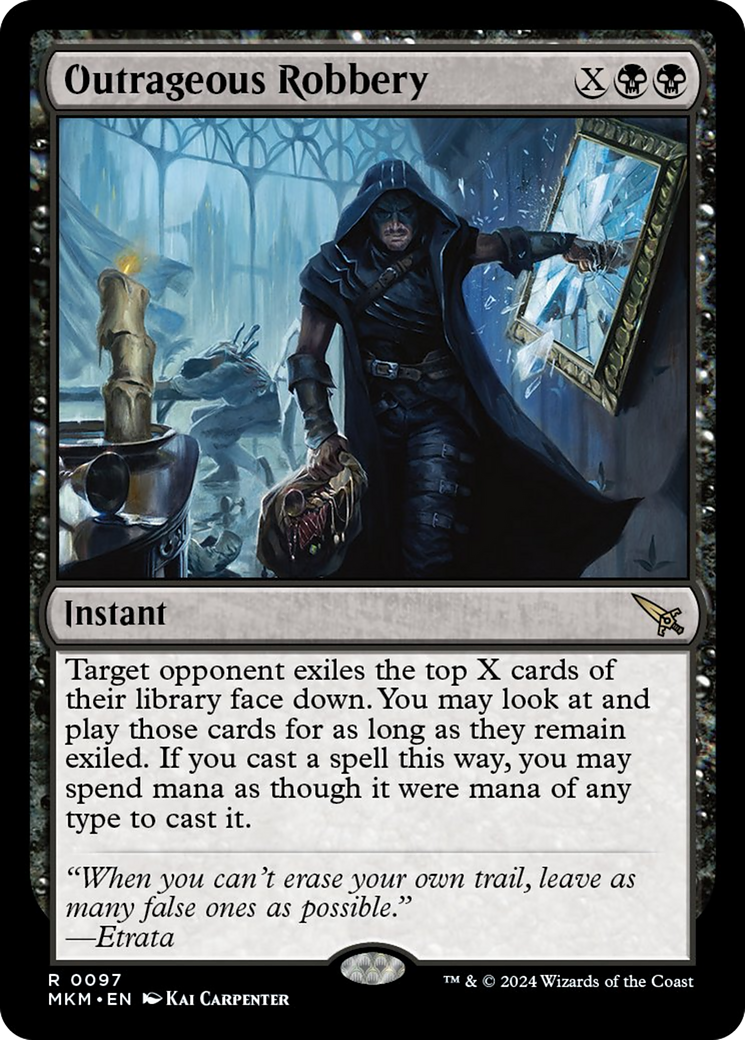 Outrageous Robbery [Murders at Karlov Manor] [Foil]