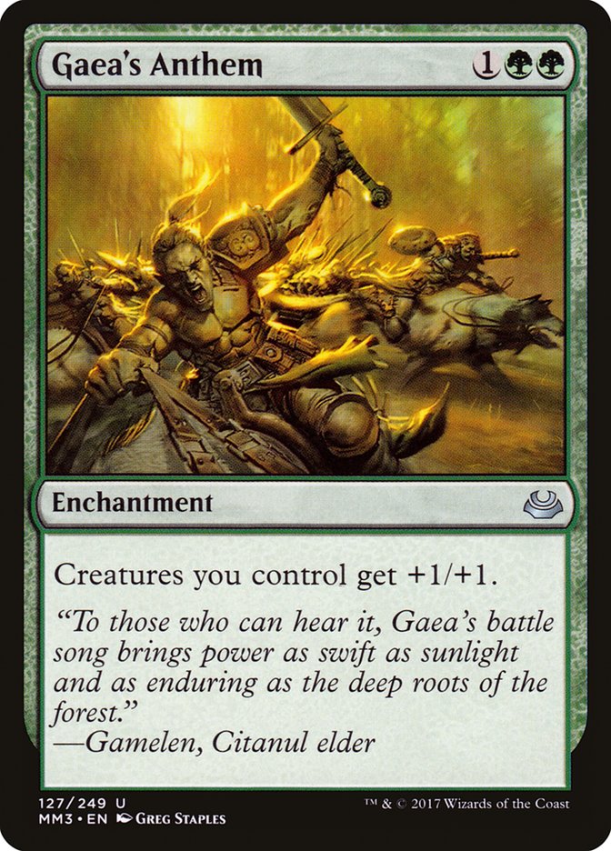 Gaea's Anthem [Modern Masters 2017] [Foil]