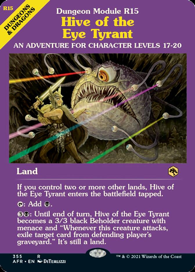 Hive of the Eye Tyrant (Dungeon Module) [Dungeons & Dragons: Adventures in the Forgotten Realms] [Foil]