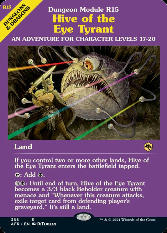 Hive of the Eye Tyrant (Dungeon Module) [Dungeons & Dragons: Adventures in the Forgotten Realms] [Foil]