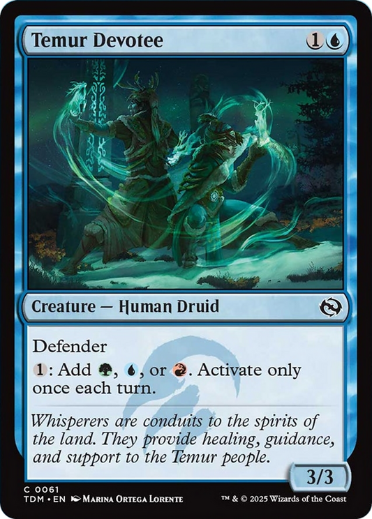 Temur Devotee [Tarkir: Dragonstorm] [Foil]
