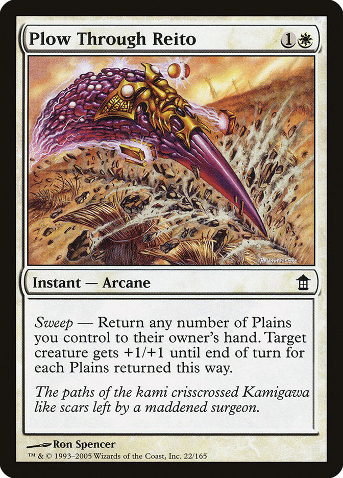 Plow Through Reito [Saviors of Kamigawa] [Foil]
