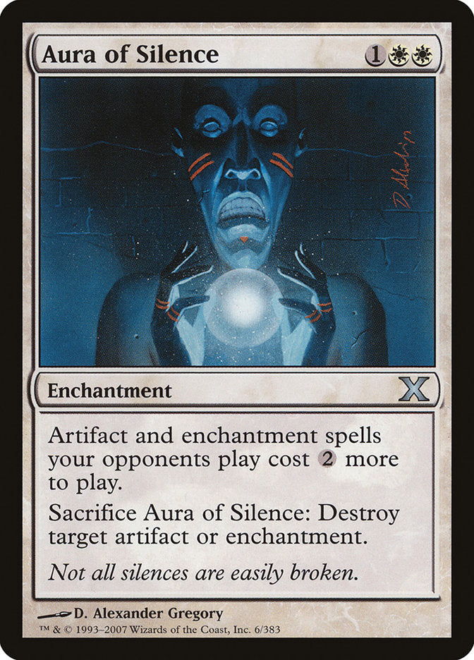 Aura of Silence [Tenth Edition] [Foil]